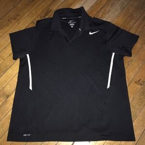 Nike DriFit Xl Black Polo Shirt